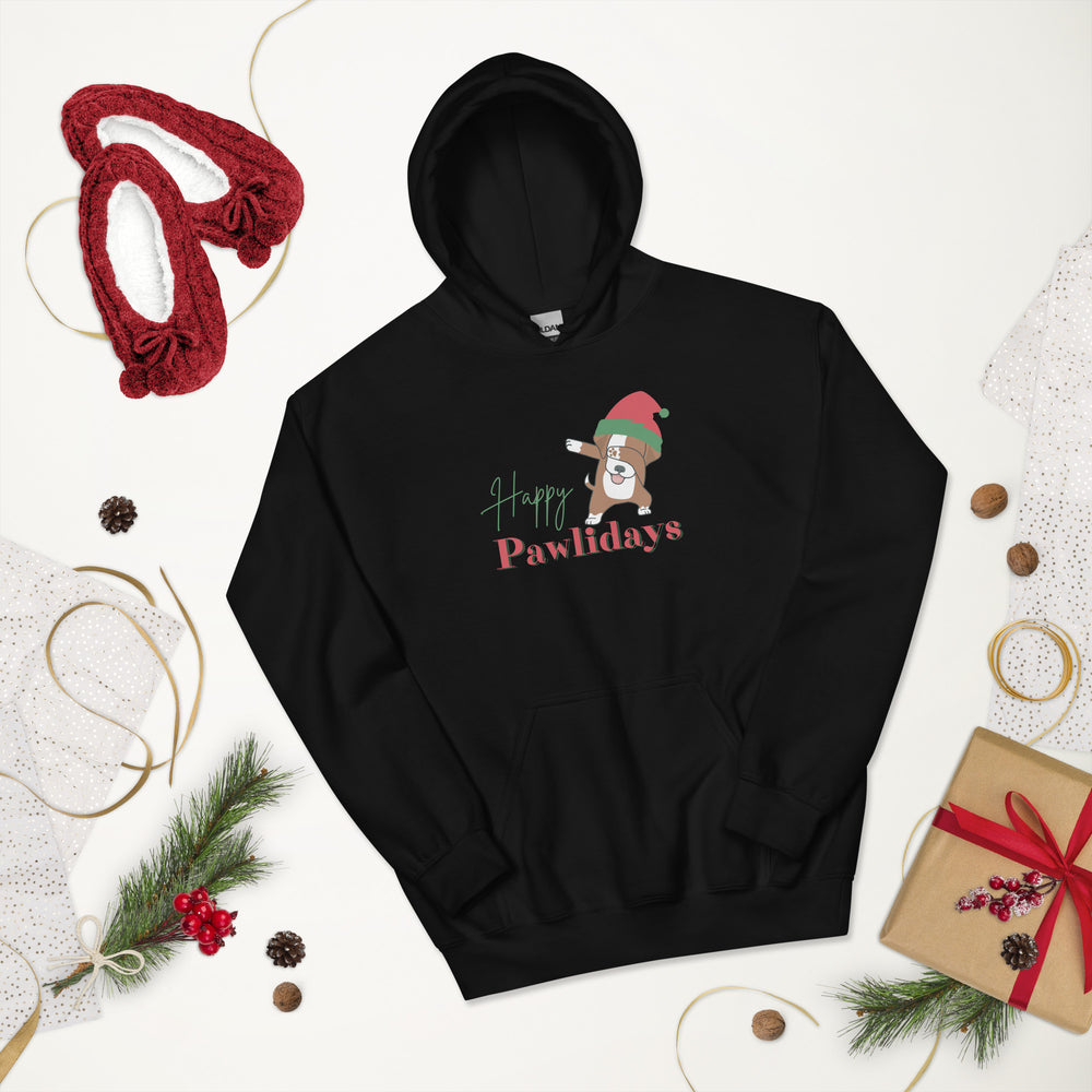 Happy Pawlidays Dog Lover Hoodie