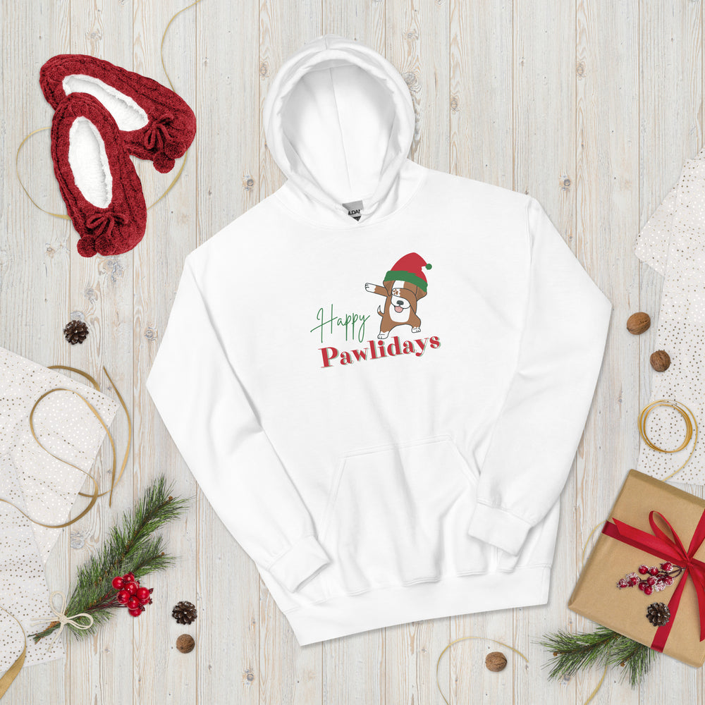 Happy Pawlidays Dog Lover Hoodie