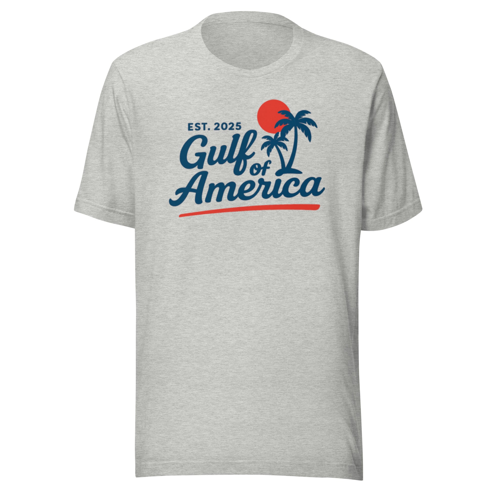 Heather grey patriotic USA made Gulf of America t shirt