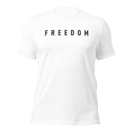 Front view of the Made in the USA Freedom Shirt, a patriotic unisex tee crafted on the Bella Canvas 3001U.