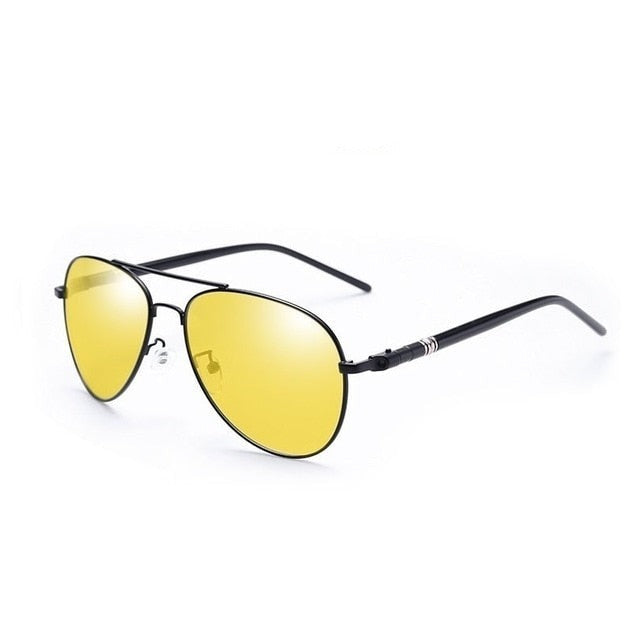 Night Vision Polarized Aviator Sunglasses