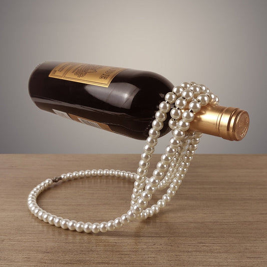Pearl Necklace Wine Bottle Holder