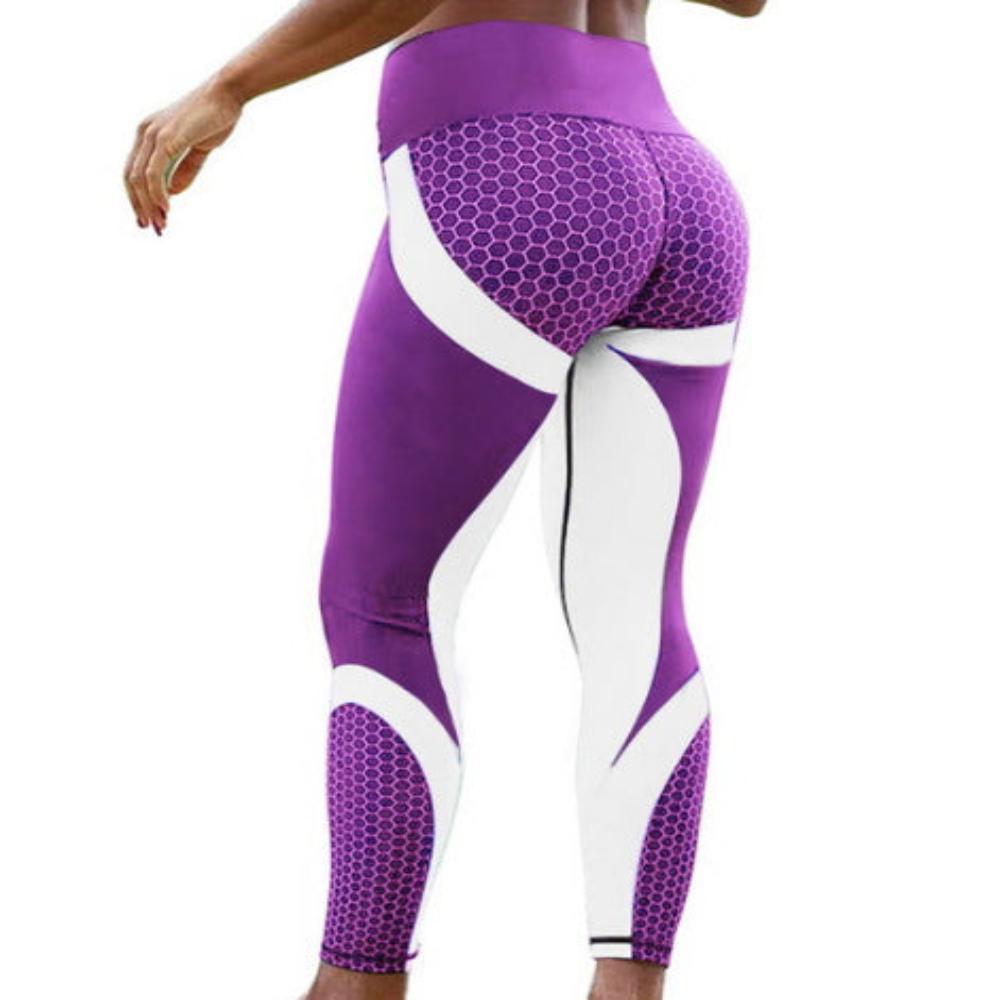 Light Purple and White Designed Leggings