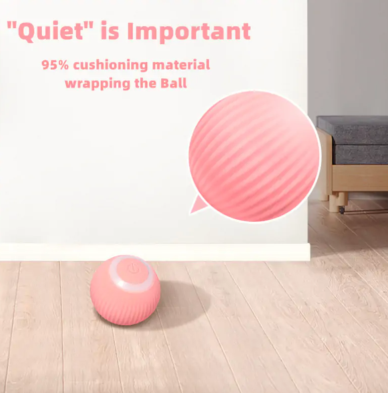 Pink Interactive Cat Ball
