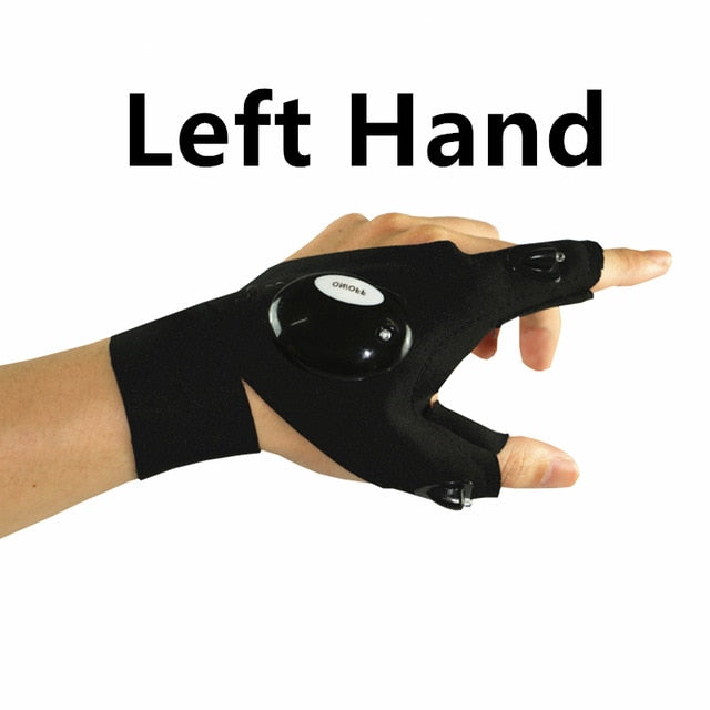 Left Hand Led Flashlight Gloves