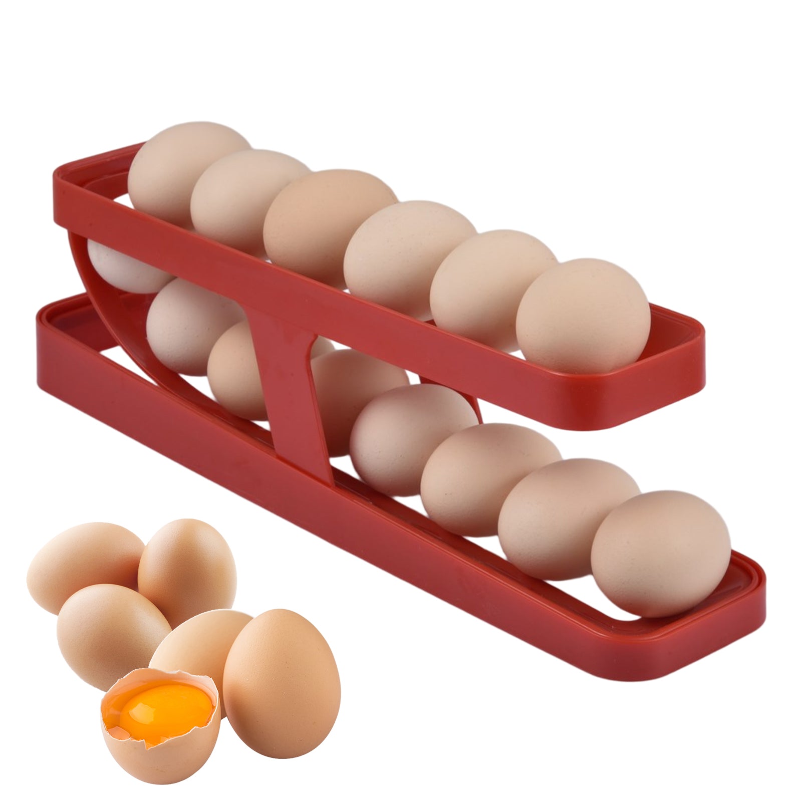 Red Egg Holder for Fridge